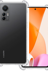 BASEY. Hoes Geschikt voor Xiaomi 12 Lite Hoesje Shock Proof Case Hoes Siliconen - Hoesje Geschikt voor Xiaomi 12 Lite Hoes Cover Shockproof - Transparant