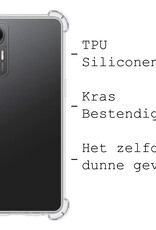 BASEY. Hoes Geschikt voor Xiaomi 12 Lite Hoesje Shock Proof Case Hoes Siliconen - Hoesje Geschikt voor Xiaomi 12 Lite Hoes Cover Shockproof - Transparant - 2 Stuks