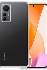 BASEY. Hoes Geschikt voor Xiaomi 12 Lite Hoesje Siliconen Back Cover Case - Hoesje Geschikt voor Xiaomi 12 Lite Hoes Cover Hoesje - Transparant