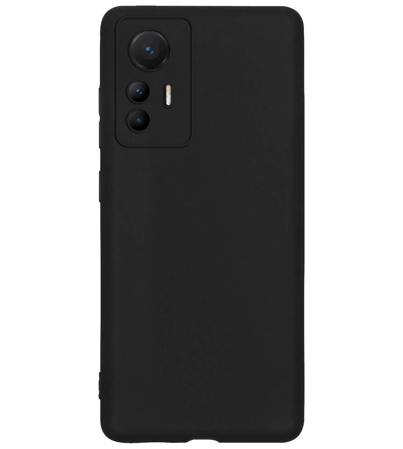 BASEY. Hoes Geschikt voor Xiaomi 12 Lite Hoesje Siliconen Back Cover Case - Hoesje Geschikt voor Xiaomi 12 Lite Hoes Cover Hoesje - Zwart