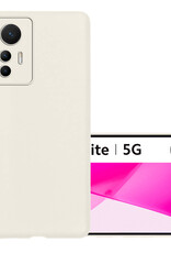 NoXx Hoes Geschikt voor Xiaomi 12 Lite Hoesje Cover Siliconen Back Case Hoes - Wit