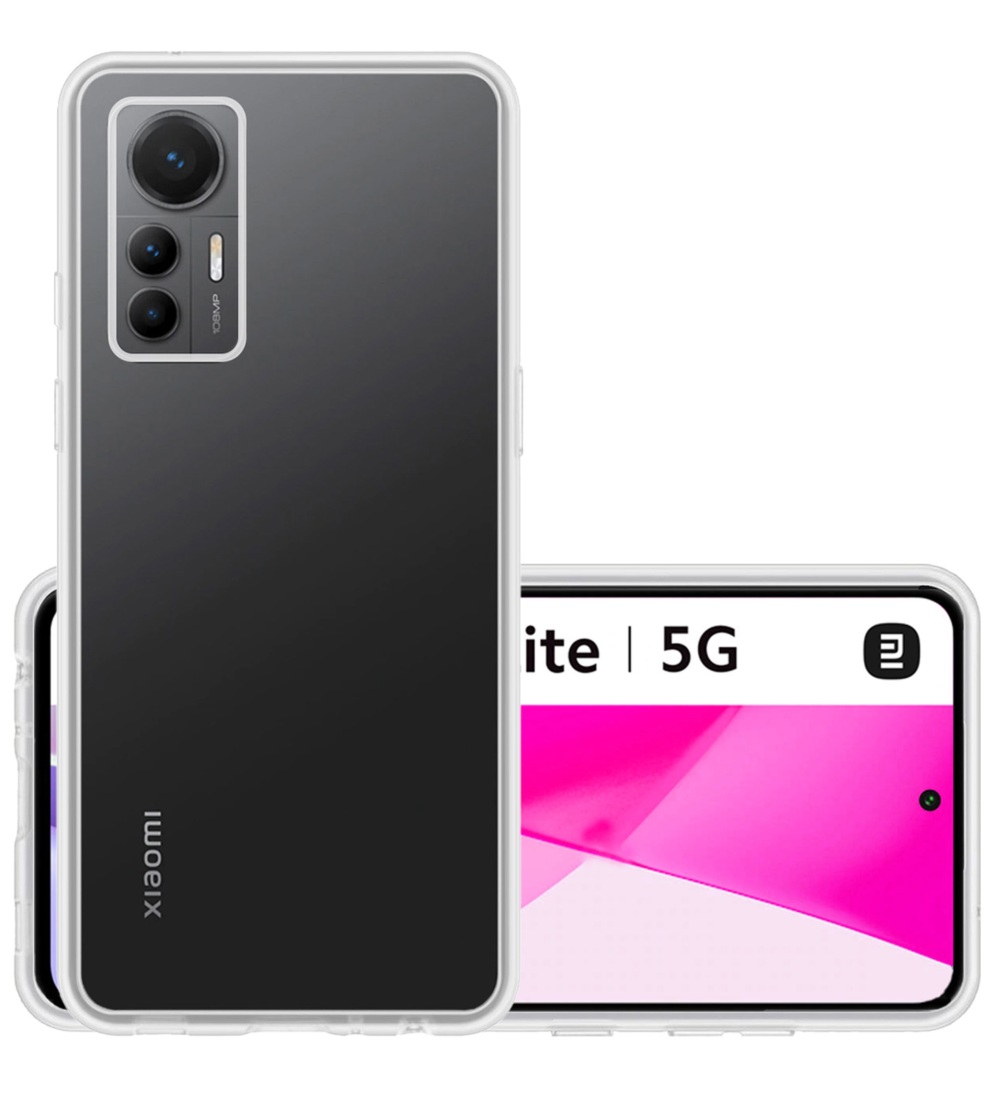 NoXx Hoes Geschikt voor Xiaomi 12 Lite Hoesje Cover Siliconen Back Case Hoes - Transparant