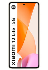 BASEY. Hoes Geschikt voor Xiaomi 12 Lite Hoesje Siliconen Back Cover Case - Hoesje Geschikt voor Xiaomi 12 Lite Hoes Cover Hoesje - Wit - 2 Stuks