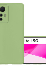 NoXx Hoes Geschikt voor Xiaomi 12 Lite Hoesje Cover Siliconen Back Case Hoes - Groen