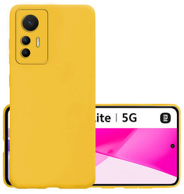 NoXx NoXx Xiaomi 12 Lite Hoesje Siliconen - Geel