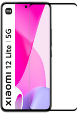NoXx Screenprotector Geschikt voor Xiaomi 12 Lite Screenprotector Tempered Glass Gehard Glas Full Cover