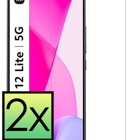 NoXx NoXx Xiaomi 12 Lite Screenprotector Glas Full Cover - 2 PACK