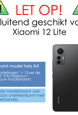 NoXx Screenprotector Geschikt voor Xiaomi 12 Lite Screenprotector Tempered Glass Gehard Glas Full Cover - 3x