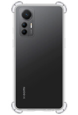 NoXx Hoes Geschikt voor Xiaomi 12 Lite Hoesje Siliconen Cover Shock Proof Back Case Shockproof Hoes - Transparant - 2x