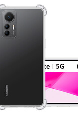 NoXx Hoes Geschikt voor Xiaomi 12 Lite Hoesje Siliconen Cover Shock Proof Back Case Shockproof Hoes - Transparant