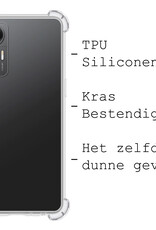 BASEY. Hoes Geschikt voor Xiaomi 12 Lite Hoesje Shock Proof Case Hoes Siliconen Met 2x Screenprotector - Hoesje Geschikt voor Xiaomi 12 Lite Hoes Cover Shockproof - Transparant