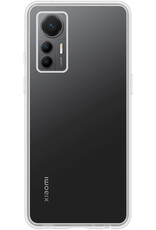 BASEY. Hoes Geschikt voor Xiaomi 12 Lite Hoesje Siliconen Back Cover Case Met Screenprotector - Hoesje Geschikt voor Xiaomi 12 Lite Hoes Cover Hoesje - Transparant