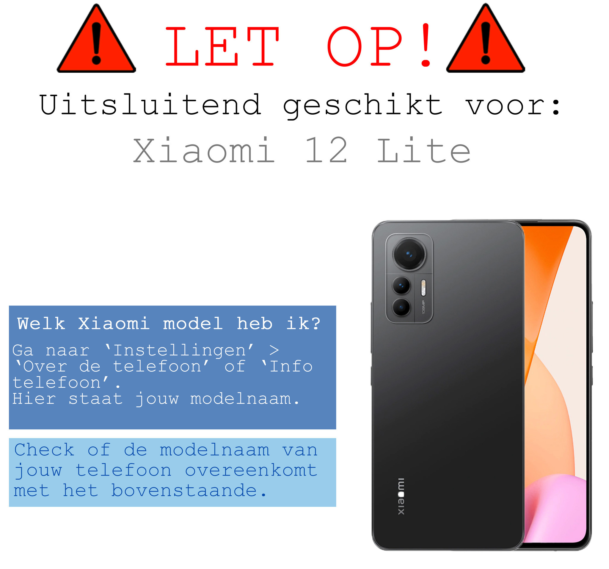 BASEY. Hoes Geschikt voor Xiaomi 12 Lite Hoesje Siliconen Back Cover Case Met 2x Screenprotector - Hoesje Geschikt voor Xiaomi 12 Lite Hoes Cover Hoesje - Donkerblauw