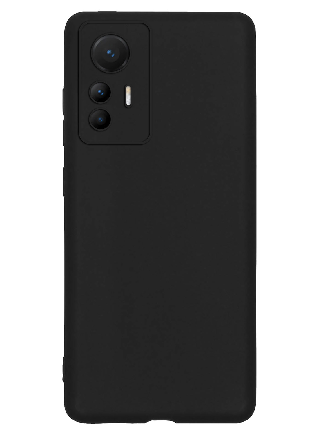 NoXx Hoes Geschikt voor Xiaomi 12 Lite Hoesje Cover Siliconen Back Case Hoes Met Screenprotector - Zwart