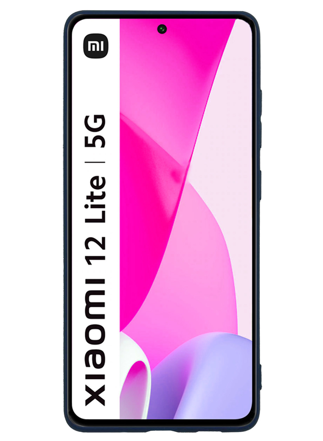 NoXx Hoes Geschikt voor Xiaomi 12 Lite Hoesje Cover Siliconen Back Case Hoes Met 2x Screenprotector - Donkerblauw