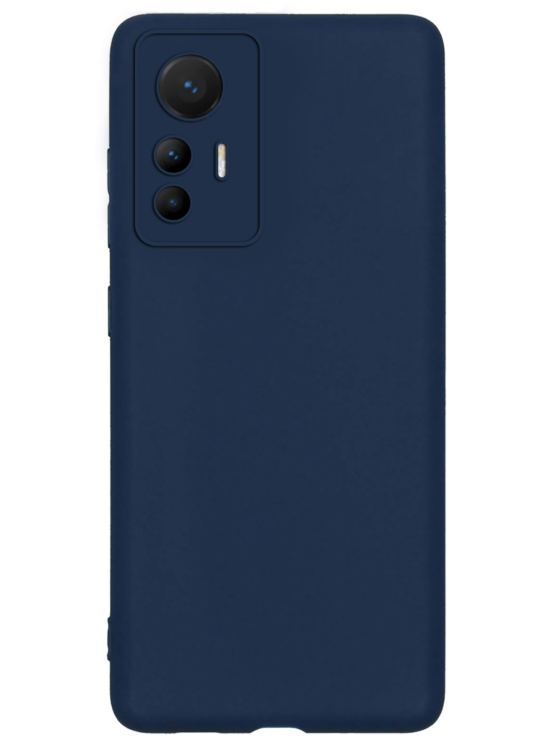 NoXx Hoes Geschikt voor Xiaomi 12 Lite Hoesje Cover Siliconen Back Case Hoes Met 2x Screenprotector - Donkerblauw