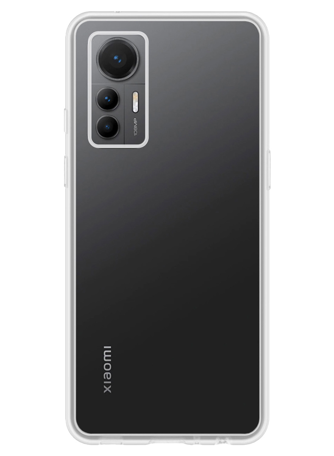 NoXx Hoes Geschikt voor Xiaomi 12 Lite Hoesje Cover Siliconen Back Case Hoes Met 2x Screenprotector - Transparant