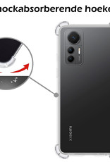 Nomfy Hoesje Geschikt voor Xiaomi 12 Lite Hoesje Shock Proof Cover Case Shockproof Met 2x Screenprotector - Hoes Geschikt voor Xiaomi 12 Lite Hoes Siliconen Back Case - Transparant