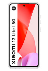 Nomfy Hoesje Geschikt voor Xiaomi 12 Lite Hoesje Siliconen Cover Case Met Screenprotector - Hoes Geschikt voor Xiaomi 12 Lite Hoes Back Case - Transparant