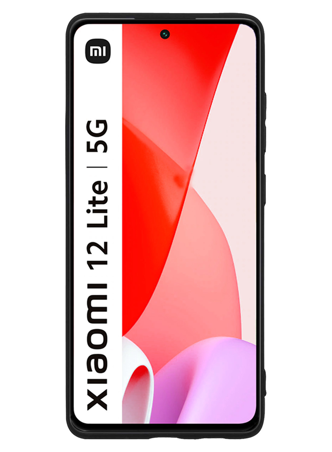 Nomfy Hoesje Geschikt voor Xiaomi 12 Lite Hoesje Siliconen Cover Case Met Screenprotector - Hoes Geschikt voor Xiaomi 12 Lite Hoes Back Case - Zwart