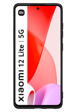 Nomfy Hoesje Geschikt voor Xiaomi 12 Lite Hoesje Siliconen Cover Case Met 2x Screenprotector - Hoes Geschikt voor Xiaomi 12 Lite Hoes Back Case - Zwart