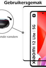 Nomfy Hoesje Geschikt voor Xiaomi 12 Lite Hoesje Siliconen Cover Case Met 2x Screenprotector - Hoes Geschikt voor Xiaomi 12 Lite Hoes Back Case - Rood