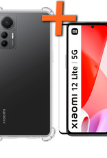Nomfy Hoesje Geschikt voor Xiaomi 12 Lite Hoesje Shock Proof Cover Case Shockproof Met Screenprotector - Hoes Geschikt voor Xiaomi 12 Lite Hoes Siliconen Back Case - Transparant