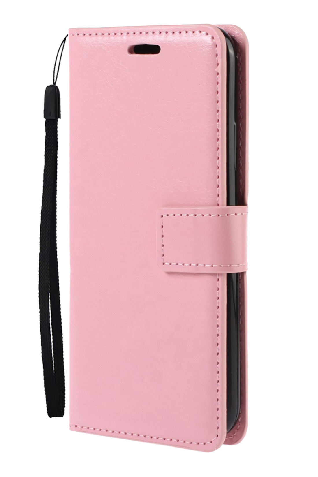 Nomfy Hoesje Geschikt voor Xiaomi 12 Hoes Bookcase Flipcase Book Cover Met 2x Screenprotector - Hoes Geschikt voor Xiaomi 12 Hoesje Book Case - Lichtroze
