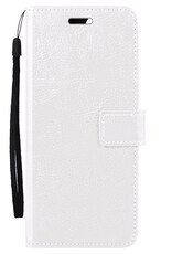 Nomfy Hoesje Geschikt voor Xiaomi 12 Hoes Bookcase Flipcase Book Cover Met Screenprotector - Hoes Geschikt voor Xiaomi 12 Hoesje Book Case - Wit