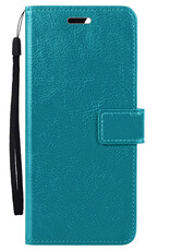 Nomfy Hoesje Geschikt voor Xiaomi 12 Hoes Bookcase Flipcase Book Cover Met Screenprotector - Hoes Geschikt voor Xiaomi 12 Hoesje Book Case - Turquoise