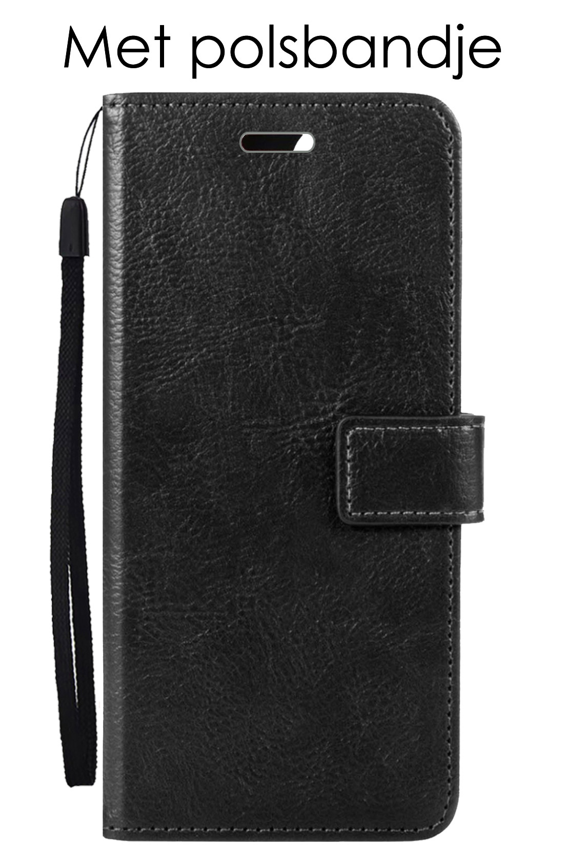 NoXx Hoes Geschikt voor Xiaomi 12 Hoesje Book Case Hoes Flip Cover Wallet Bookcase Met Screenprotector - Zwart