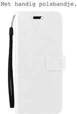 BASEY. Hoes Geschikt voor Xiaomi 12 Hoesje Bookcase Hoes Flip Case Book Cover Met 2x Screenprotector - Hoesje Geschikt voor Xiaomi 12 Hoes Book Case Hoesje - Wit