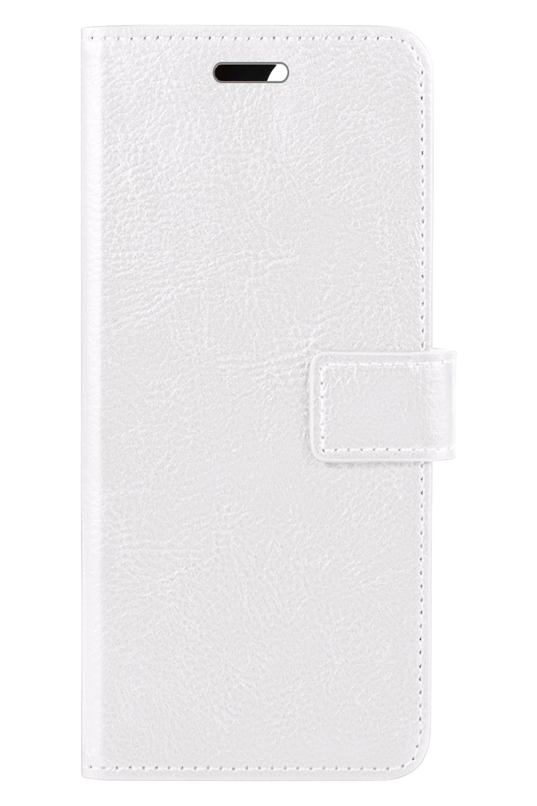 BASEY. Hoes Geschikt voor Xiaomi 12 Hoesje Bookcase Hoes Flip Case Book Cover Met 2x Screenprotector - Hoesje Geschikt voor Xiaomi 12 Hoes Book Case Hoesje - Wit