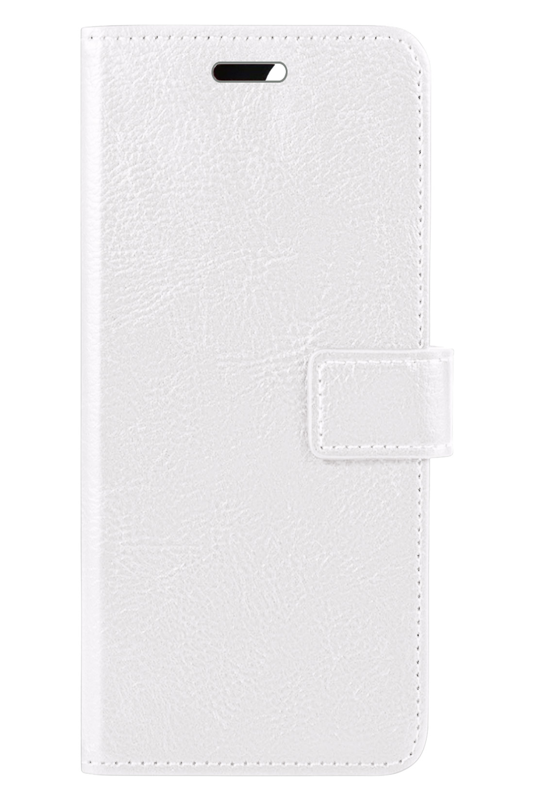 BASEY. Xiaomi 12 Hoesje Bookcase Hoes Flip Case Book Cover 2x Met Screenprotector - Xiaomi 12 Hoes Book Case Hoesje - Wit