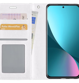 NoXx NoXx Xiaomi 12 Hoesje Bookcase - Wit