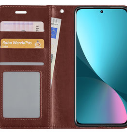 NoXx NoXx Xiaomi 12 Hoesje Bookcase - Bruin