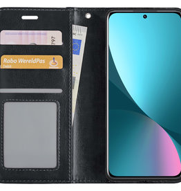 NoXx NoXx Xiaomi 12X Hoesje Bookcase - Zwart