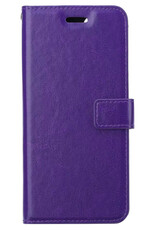 BASEY. Hoes Geschikt voor Xiaomi 12X Hoesje Bookcase Hoes Flip Case Book Cover Met Screenprotector - Hoesje Geschikt voor Xiaomi 12X Hoes Book Case Hoesje - Paars