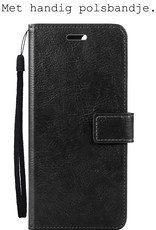 BASEY. Hoes Geschikt voor Xiaomi 12X Hoesje Bookcase Hoes Flip Case Book Cover Met 2x Screenprotector - Hoesje Geschikt voor Xiaomi 12X Hoes Book Case Hoesje - Zwart
