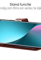 NoXx Hoes Geschikt voor Xiaomi 12X Hoesje Book Case Hoes Flip Cover Wallet Bookcase Met Screenprotector - Bruin