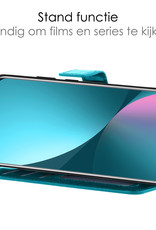 NoXx Hoes Geschikt voor Xiaomi 12X Hoesje Book Case Hoes Flip Cover Wallet Bookcase Met Screenprotector - Turquoise