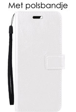 NoXx Hoes Geschikt voor Xiaomi 12X Hoesje Book Case Hoes Flip Cover Wallet Bookcase Met Screenprotector - Wit