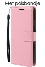 NoXx Hoes Geschikt voor Xiaomi 12X Hoesje Book Case Hoes Flip Cover Wallet Bookcase Met 2x Screenprotector - Lichtroze