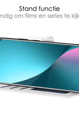 NoXx Hoes Geschikt voor Xiaomi 12X Hoesje Book Case Hoes Flip Cover Wallet Bookcase Met 2x Screenprotector - Wit