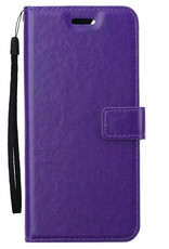 Nomfy Hoesje Geschikt voor Xiaomi 12X Hoes Bookcase Flipcase Book Cover Met 2x Screenprotector - Hoes Geschikt voor Xiaomi 12X Hoesje Book Case - Paars