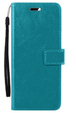 Nomfy Hoesje Geschikt voor Xiaomi 12X Hoes Bookcase Flipcase Book Cover Met 2x Screenprotector - Hoes Geschikt voor Xiaomi 12X Hoesje Book Case - Turquoise