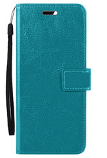 Nomfy Xiaomi 12X Hoes Bookcase Flipcase Book Cover Met 2x Screenprotector - Xiaomi 12X Hoesje Book Case - Turquoise