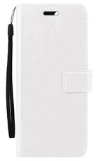 Nomfy Hoesje Geschikt voor Xiaomi 12X Hoes Bookcase Flipcase Book Cover Met 2x Screenprotector - Hoes Geschikt voor Xiaomi 12X Hoesje Book Case - Wit