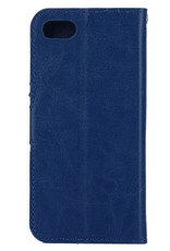 Nomfy Hoesje Geschikt voor iPhone SE 2020 Hoes Bookcase Flipcase Book Cover - Hoes Geschikt voor iPhone SE (2020) Hoesje Book Case - Donkerblauw