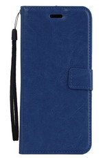 Hoes voor iPhone SE 2020 Hoes Bookcase Flipcase Book Cover - Hoes voor iPhone SE 2020 Hoesje Book Case - Donker Blauw